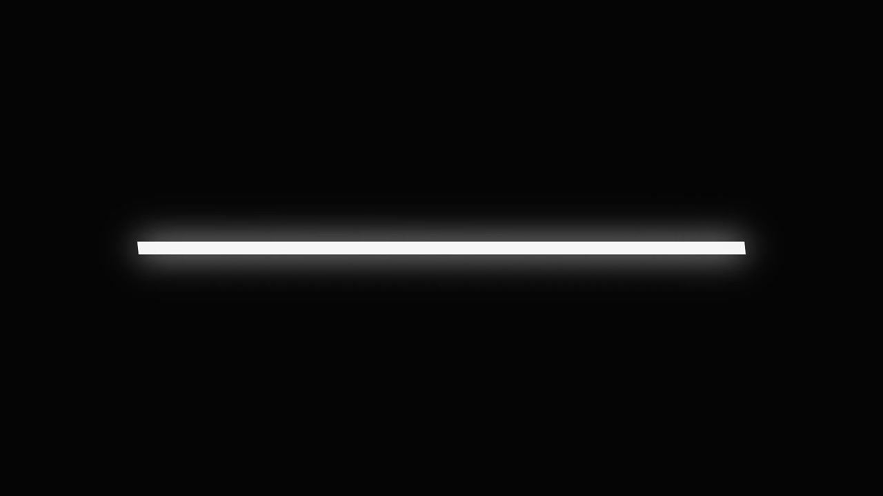 Glowing White Horizontal Line Fading Out on Black Background