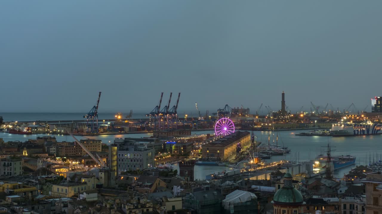 지노아 항구의 저녁 풍경, 천둥과 불빛, 이탈리아