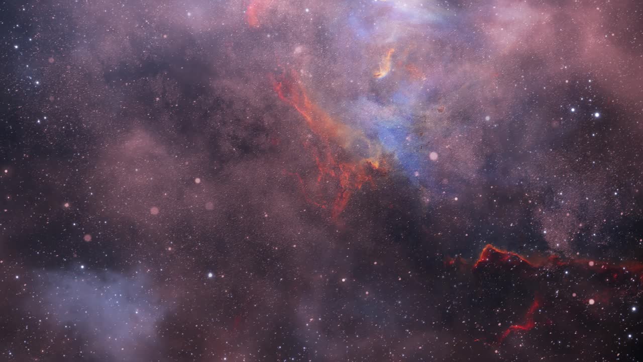 4k ver nebulosa y estrellas en el espacio exterior