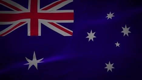 a high-quality footage of 3d australia flag fabric surface background animation