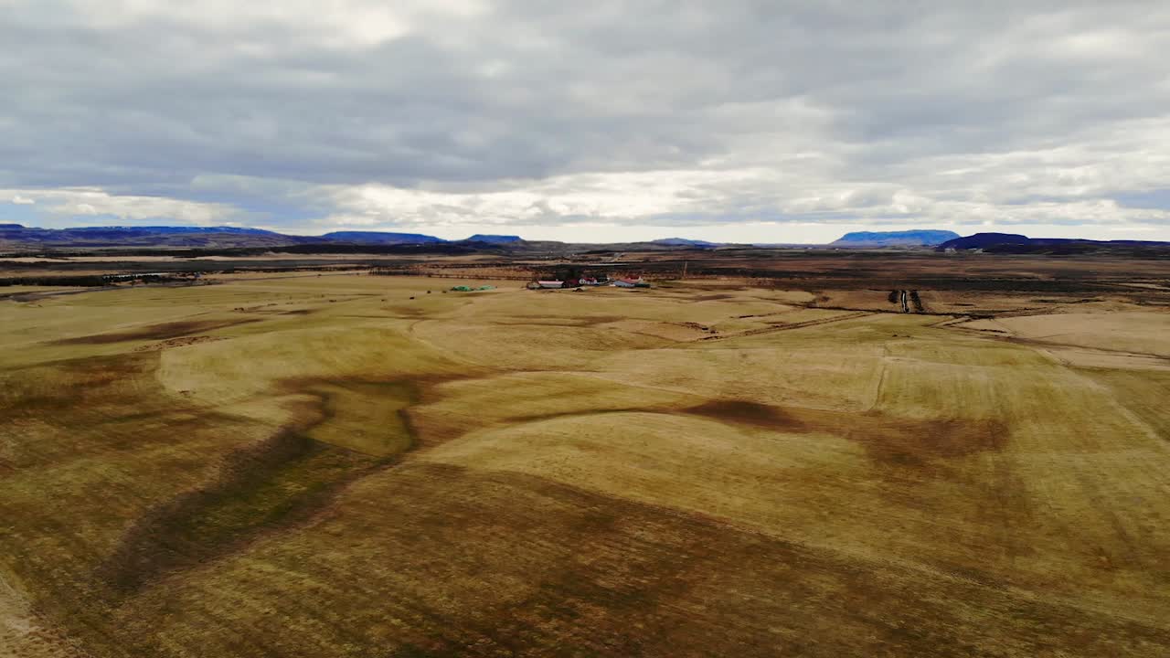아이슬란드 풍경의 조감도