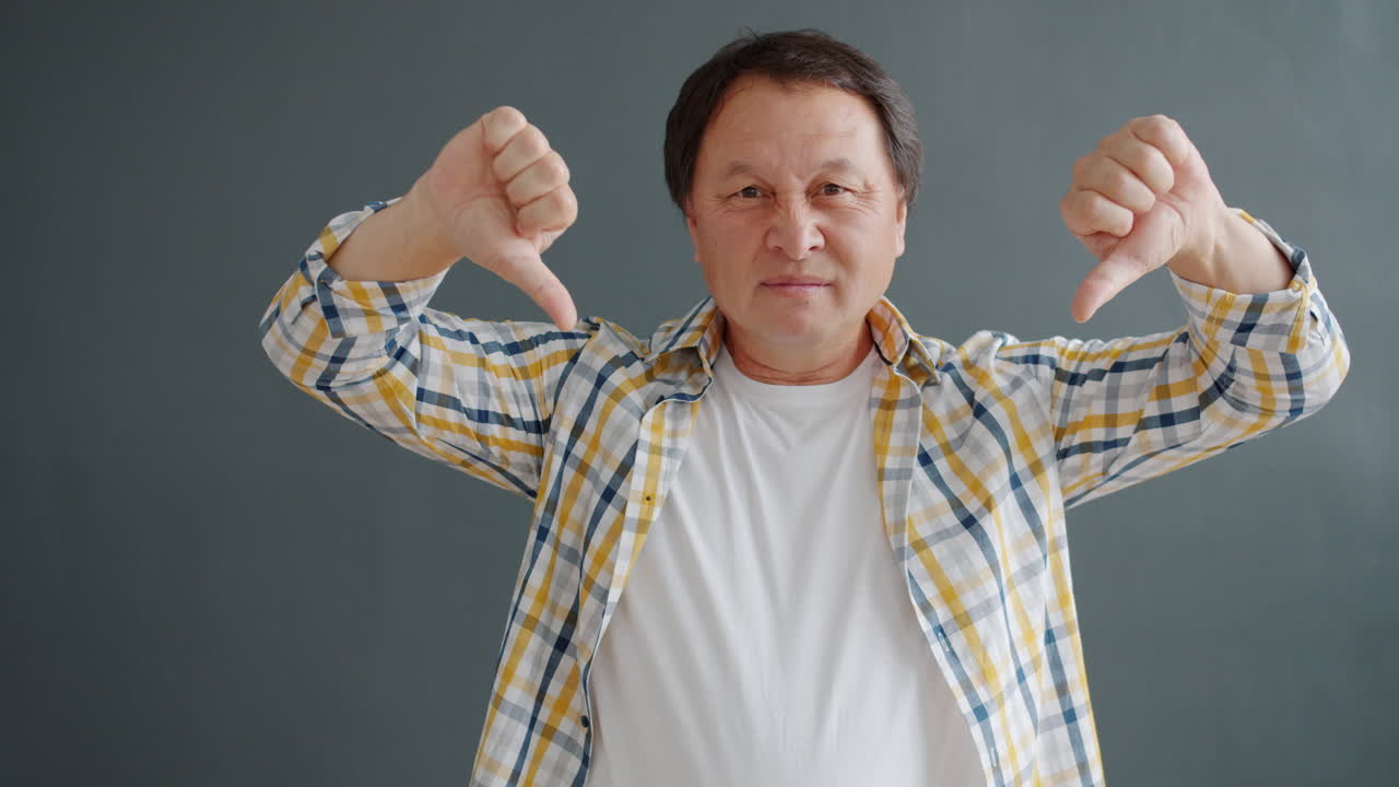 Disapproving Senior Man