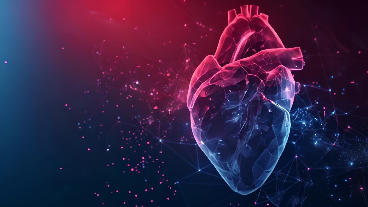 Abstract 3D Polygonal Model of a Human Heart