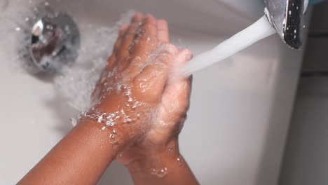 washing hands for hygiene