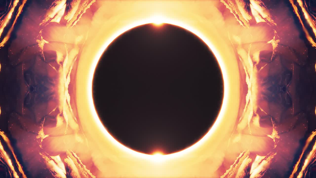 patrones de caleidoscopio fractal circular - animación