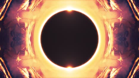 patrones de caleidoscopio fractal circular - animación