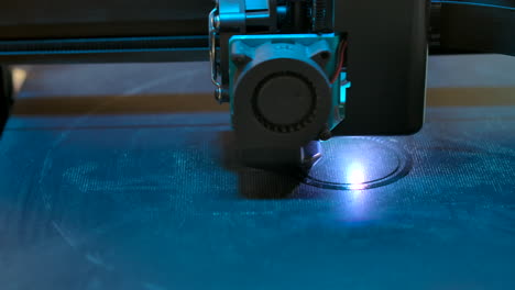 closeup of a 3d printer at work