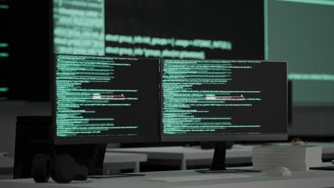 konfiguracja podwójnego monitora z kodem na ekranach