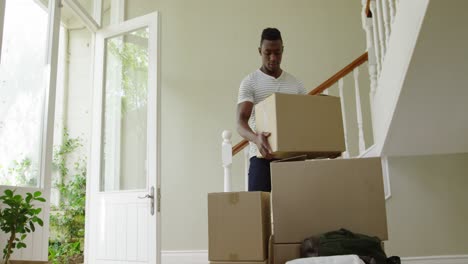 family moving in to a new home