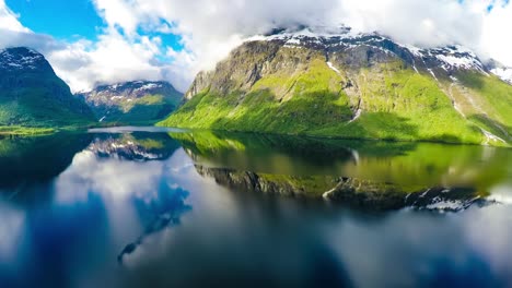 aerial footage from beautiful nature norway.