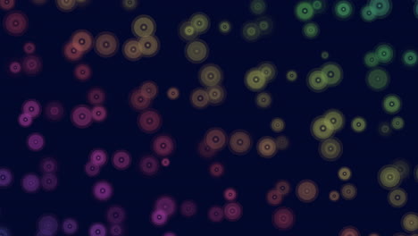 rainbow dots pattern with neon gradient