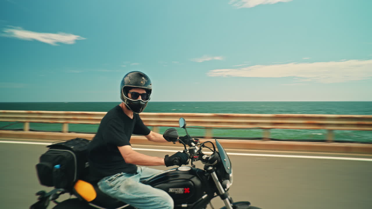 Motorcycle Road Trip by the Sea