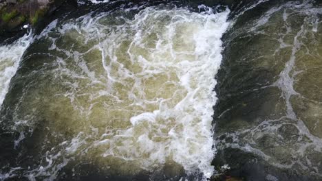 Stream of water flowing in the river