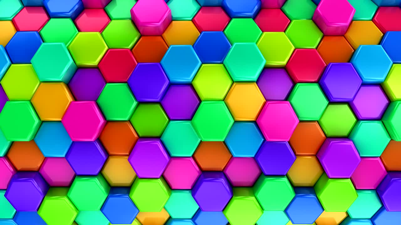 los panales de miel animados cambian de color