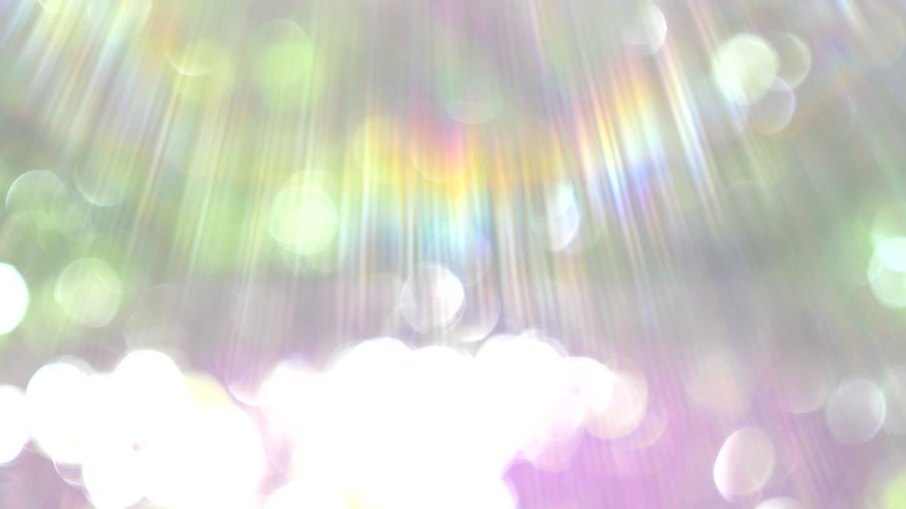 잎을 통해 태양에서 보케 빛