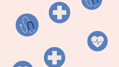 medical icons pattern