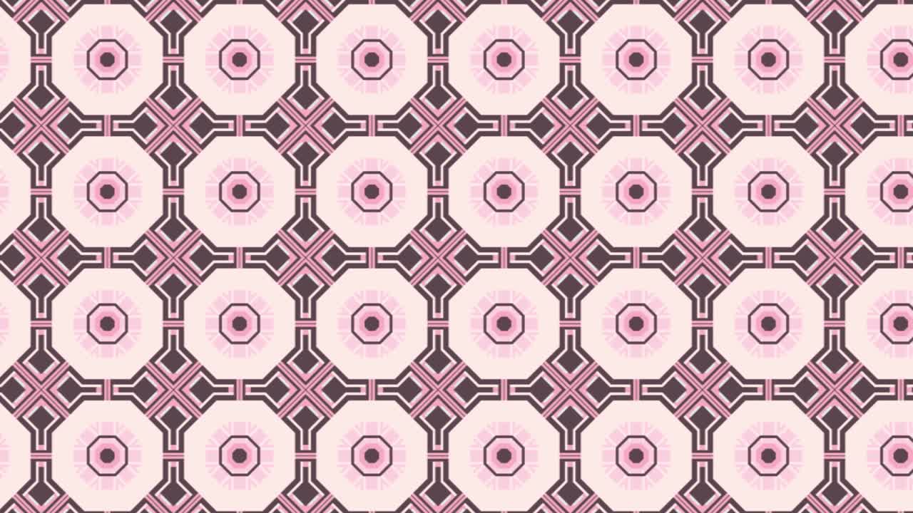 Background with a colorful graphic pattern that tilts up and moves down, composed of geometric shapes