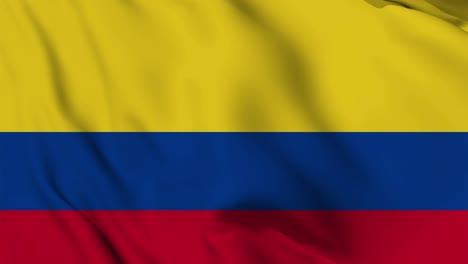 colombia flag seamless waving animation