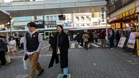 pedestrians navigating a busy city street