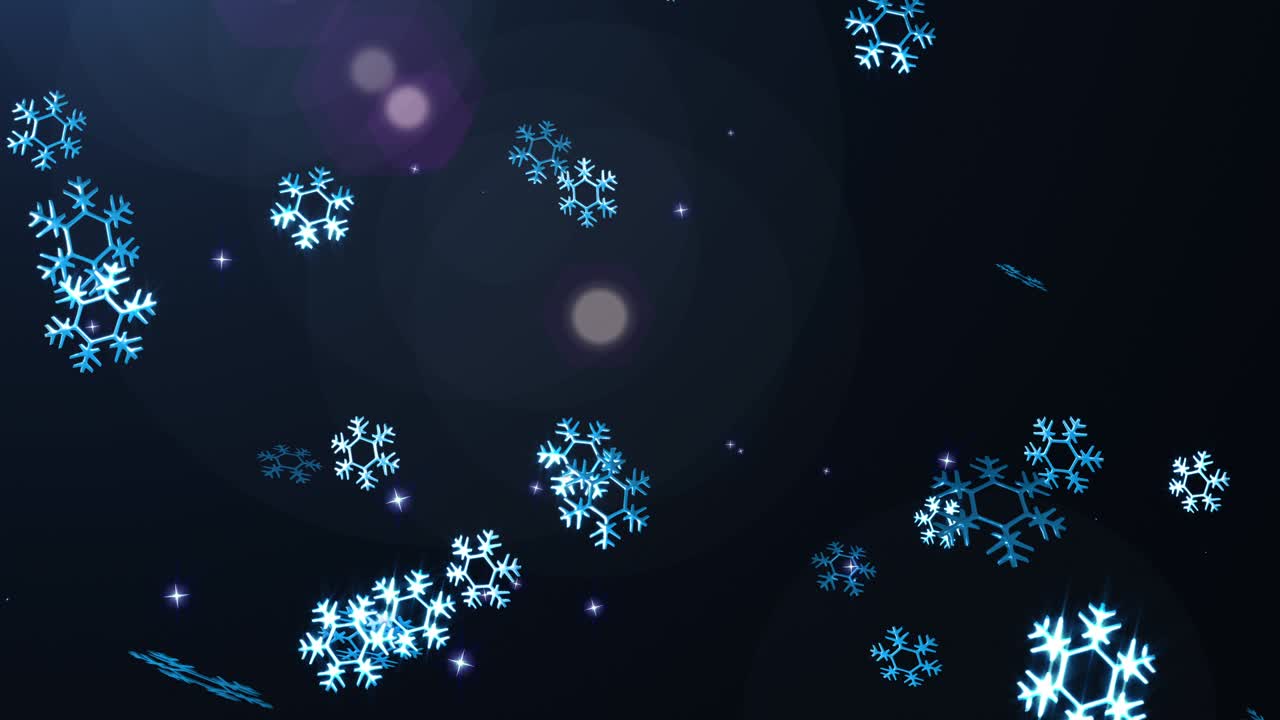Snow flake loop animation