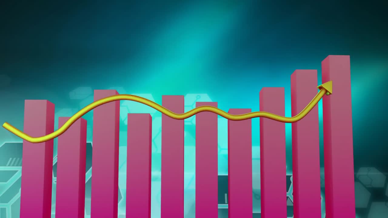 gráfico que muestra las estadísticas cambiantes