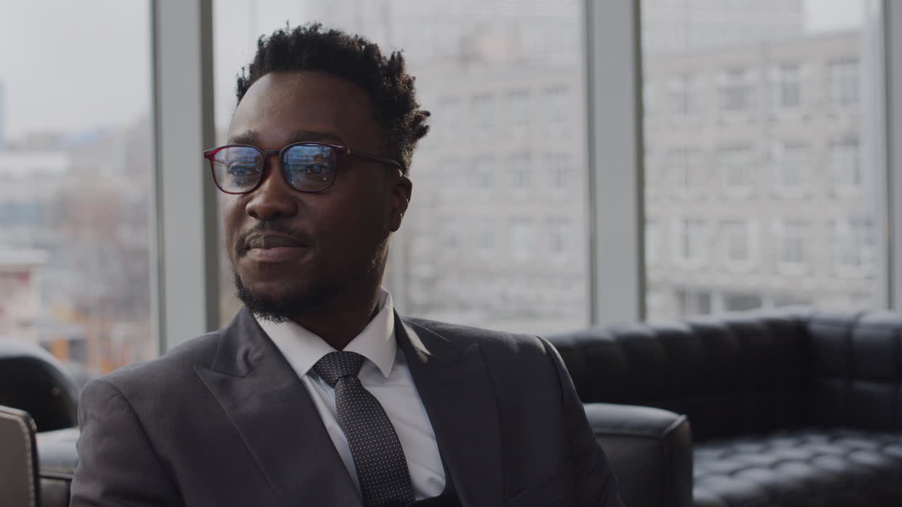 Young man at the lawyer's office