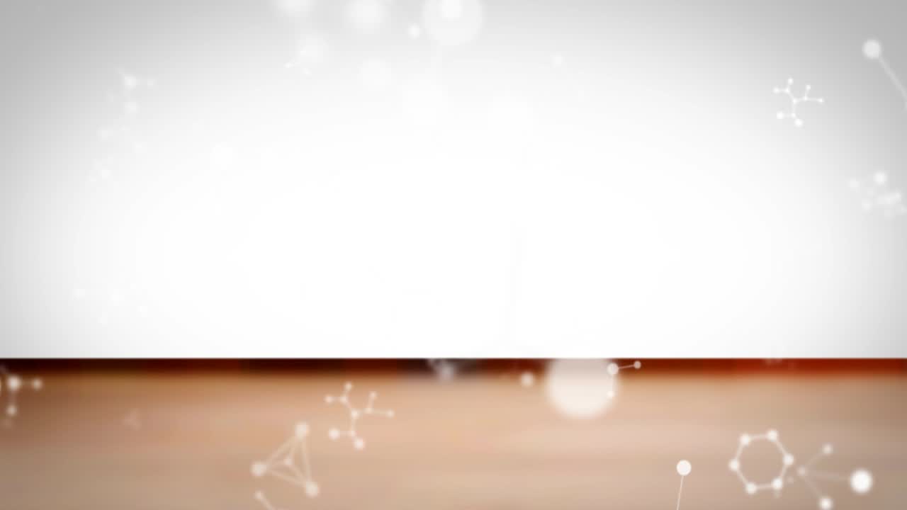 ⁇  바탕에 떠다니는  ⁇  분자의 애니메이션