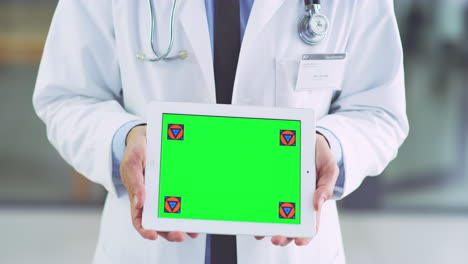 Gesundheitswesen,-Technologie-Und-Arzt-Mit-Tablet
