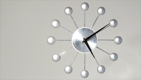 time lapse of contemporary hand clock running