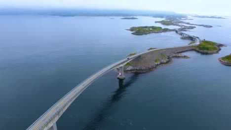 atlantic ocean road aerial footage norway