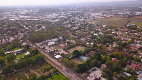 beautiful aerial flying over león, guanajuato, mexico