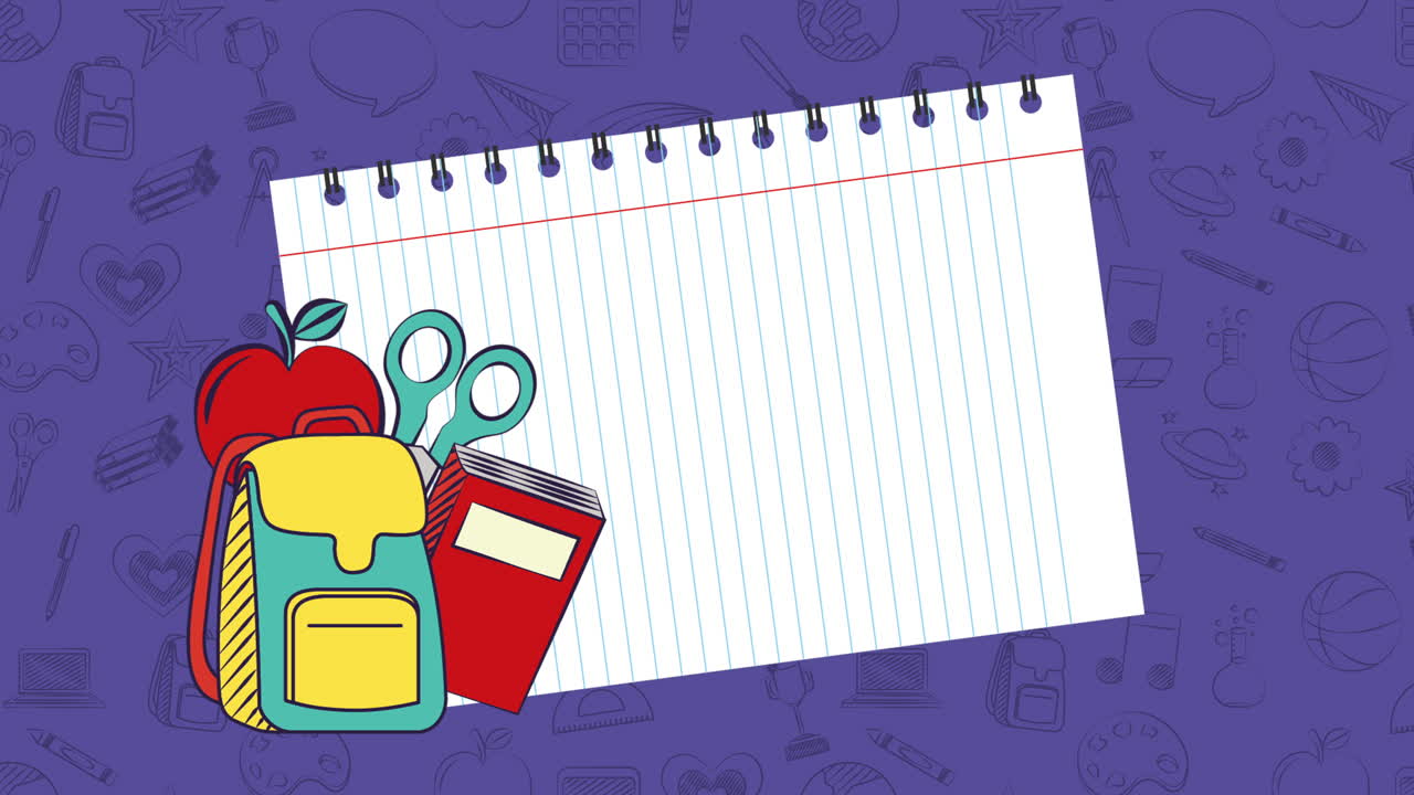 학교로 돌아가기 애니메이션 4k