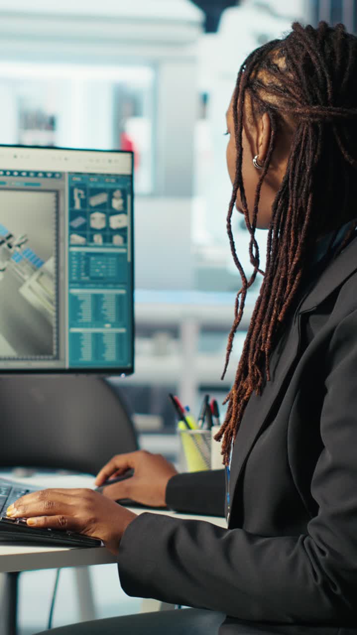 Vertical Video Programmer In Photovoltaics Factory Using Pc Program To Diagnose Systems