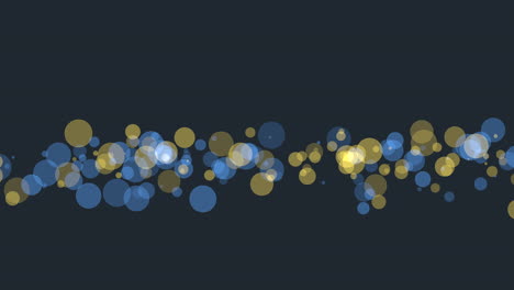 a striking image featuring a blue and gold circular pattern against a dark backdrop, creating an eye-catching and elegant visual display