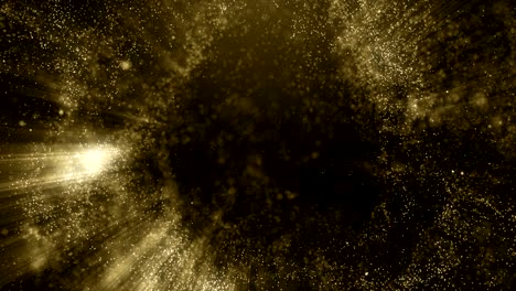 particles gold glitter bokeh award dust abstract background loop