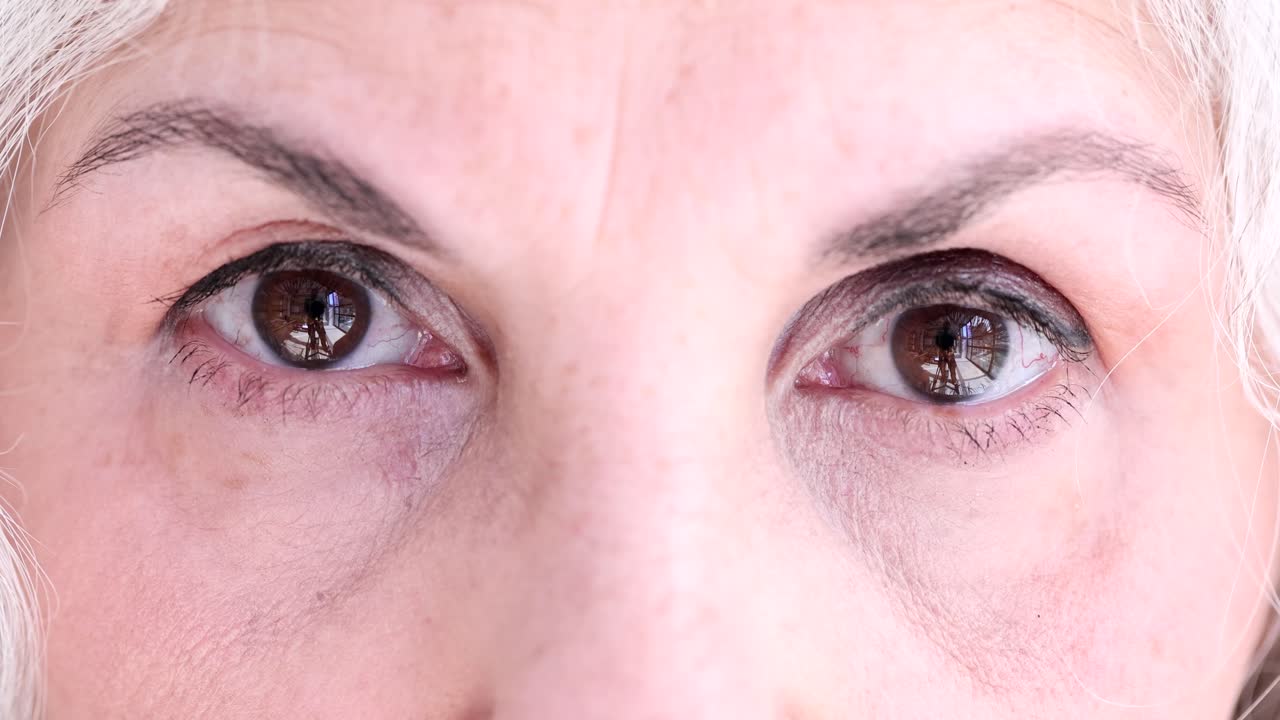 Close-up of woman's eyes