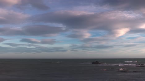 time lapse on the mediterranean sea