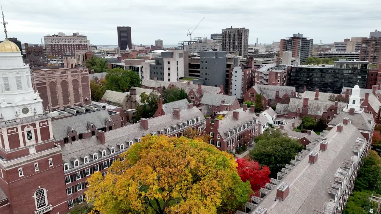 color de otoño, otoño en la universidad de yale en new haven connecticut
