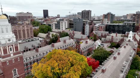 Herbstfärbung,-Herbst-An-Der-Yale-University-In-New-Haven,-Connecticut