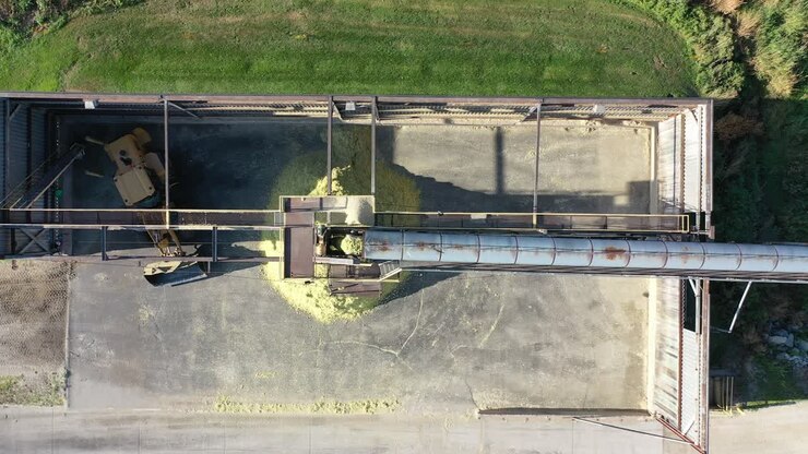 Aerial View of Corn Processing Facility