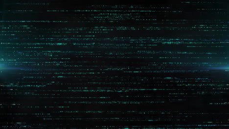 animation of moving green spots of light on black background