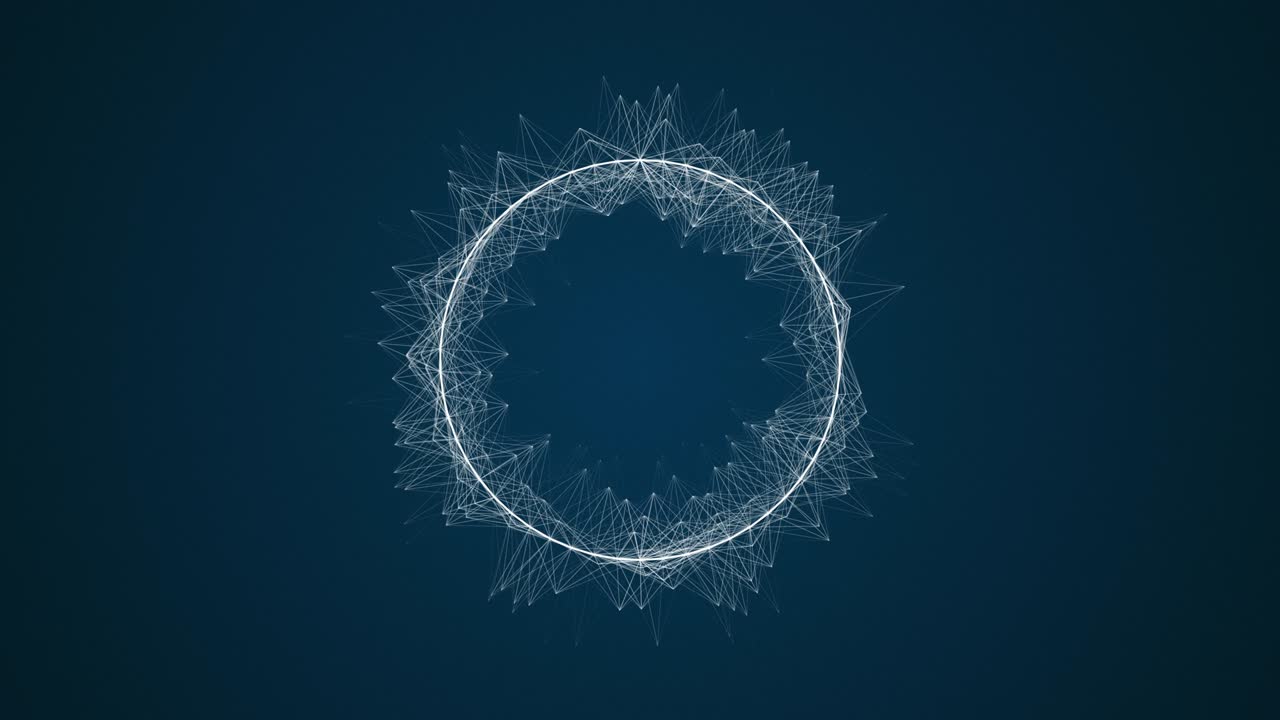 animación geométrica abstracta con efecto magnético