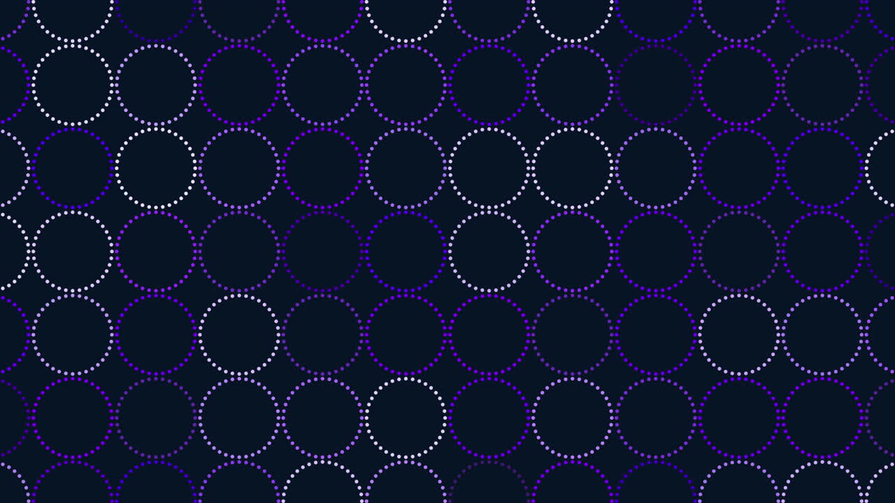 Big green neon rings pattern with dots