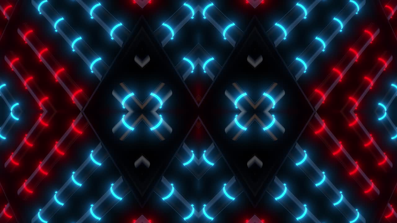 Latar Belakang Geometris Neon Abstrak