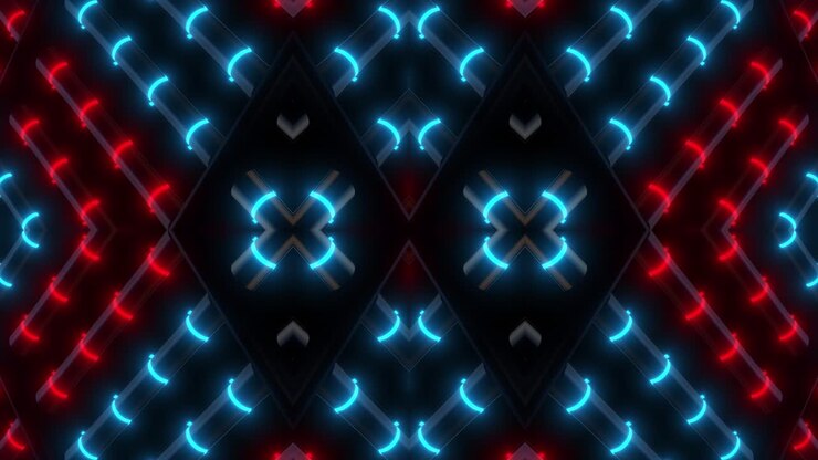Abstract Neon Geometric Background