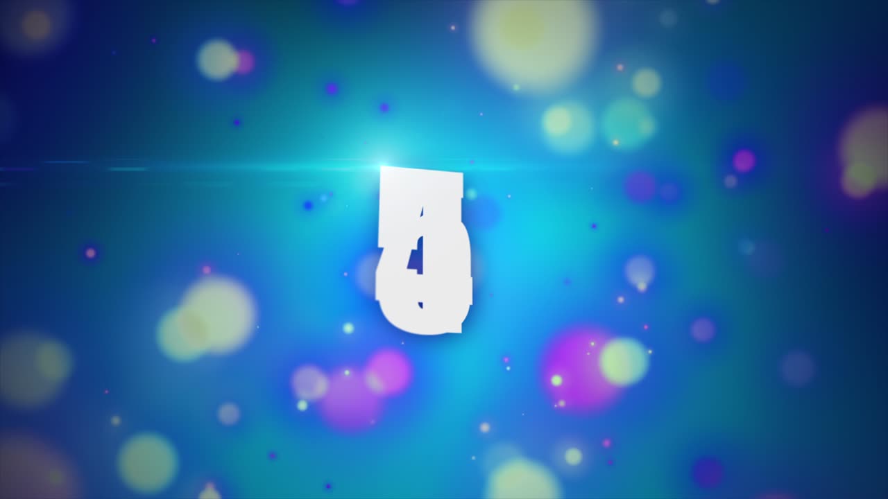 el contador de animación de números blancos del temporizador de 10 a 0 segundos. feliz año nuevo 2022 texto y coloridos fuegos artificiales de celebración en el fondo oscuro. para fiesta, celebración, año nuevo