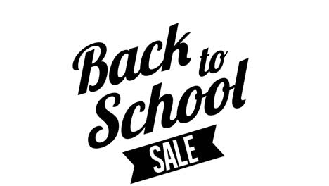 Animation-of-back-to-school-text-on-white-background