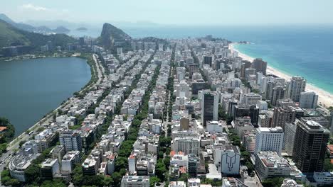 ipanema beach at downtown rio de janeiro in rio de janeiro brazil