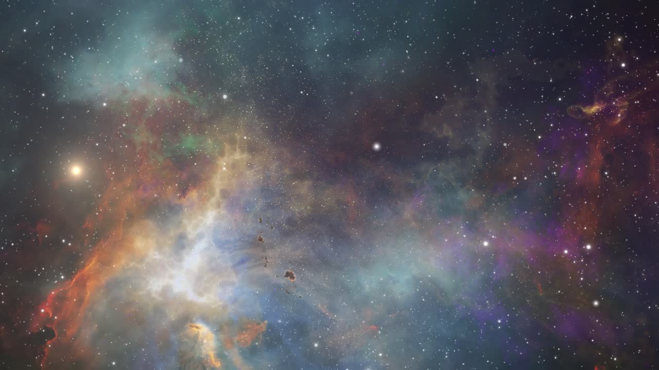 traveling around the nebula 4k