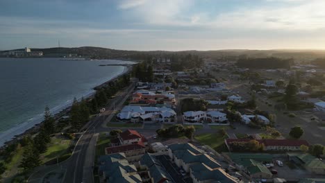 top view of the houses on the esperance coastline in western australia